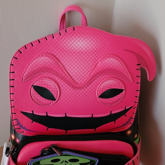 Oogie Boogie Neon Pink Comic Con Mini Backpack Brand New main image 7